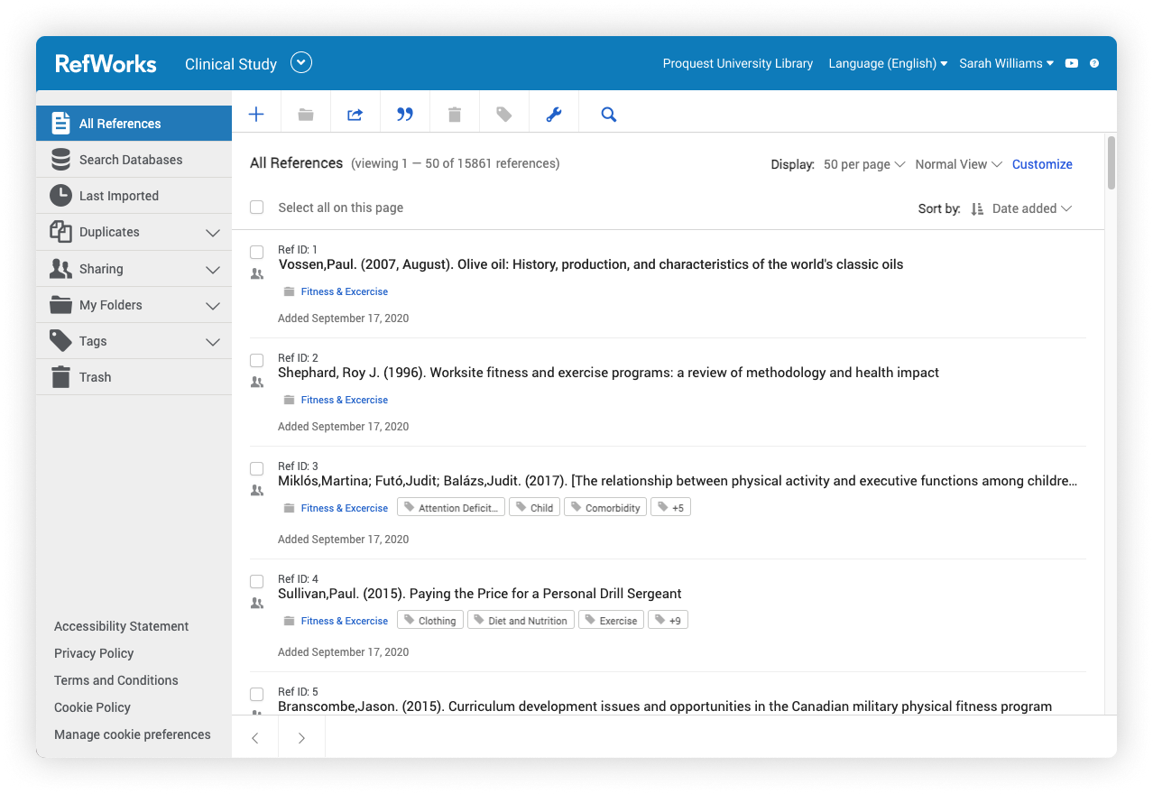 RefWorks Reference Manager